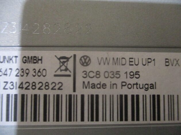 2012 GENUINE VW GOLF MK6 GTI RADIO CD PLAYER HEAD UNIT 3C8035195 - Image 3
