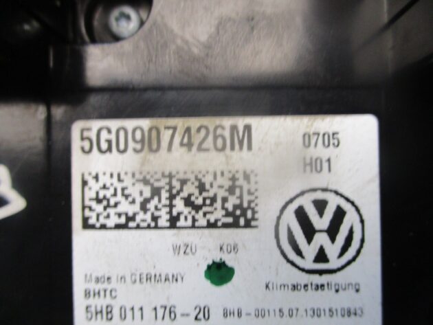 2013 GENUINE VW GOLF MK7 AC HEATER CLIMATE CONTROL SWITCH PANEL 5G0907426M - Image 2