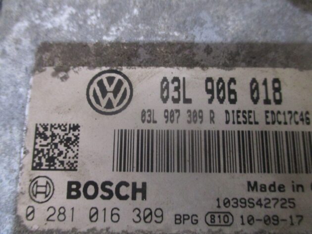2012 GENUINE VW GOLF MK6 2.0TDI ECU ENGINE CONTROL UNIT 03L906018 - Image 2