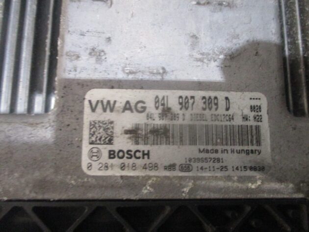 2014 GENUINE SKODA OCTAVIA ENGINE ECU CONTROL UNIT MODULE 04L907309D - Image 2