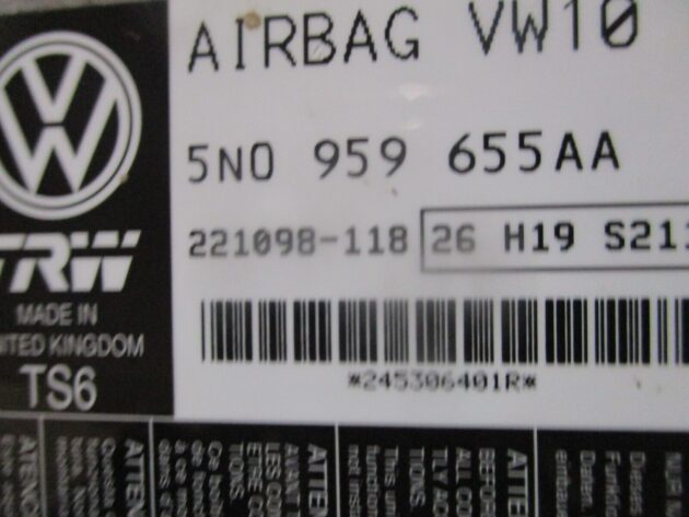 2013 GENUINE VW PASSAT B7 SRS AIRBG ECU CONTROL UNIT MODULE 5N0959655AA - Image 2