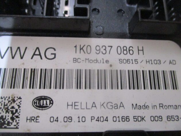 2012 GENUINE VW GOLF MK6 BCM BODY CONTROL MODULE ECU 1K0937086H - Image 2