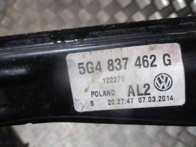 2014 GENUINE VW GOLF MK7 FRONT RIGHT DRIVER SIDE WINDOW REGULATER 5G4837462G - Image 2