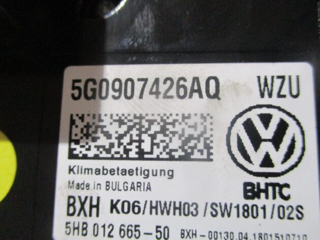 2018 GENUINE VW GOLF MK7 AC HEATER CLIMATE CONTROL SWITCH 5G0907426AQ - Image 3