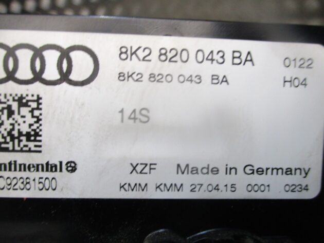 2015 GENUINE AUDI A4 AC HEATER CLIMATE CONTROL SWITCH 8K2820043BA - Image 2