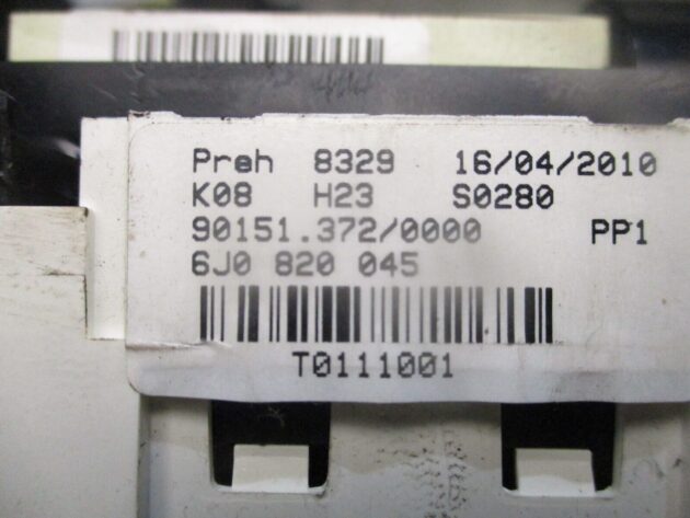 2012 GENUINE SEAT IBIZA AC HEATER CLIMATE CONTROL SWITCH PANEL 6J0820045 - Image 2
