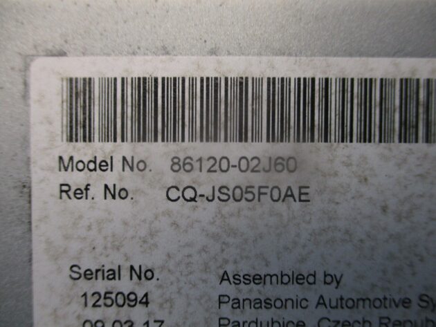 2014 TOYOTA AURIS RADIO CD AUX USB MULTIMEDIA PLAYER HEAD UNIT 86120-02J60 OEM - Image 3