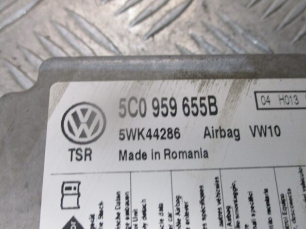 2012 GENUINE VW GOLF MK6 SRS AIRBG ECU CONTROL MODULE 5C0959655B - Image 4
