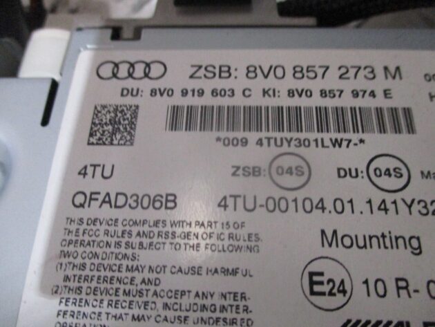 2014 GENUINE AUDI A3 8V MULTIFUNCTION DISPLAY SCREEN 8V0857273M - Image 2
