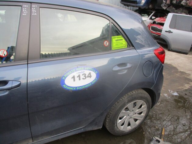 2017 GENUINE KIA RIO REAR LEFT PASSENGER SIDE BARE SHELL DOOR - Image 2