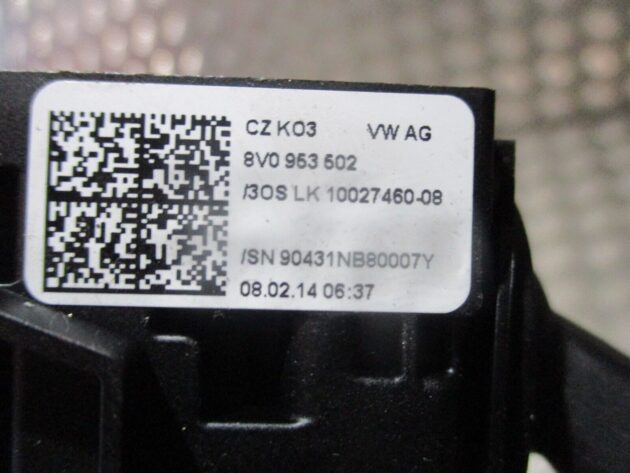 2014 GENUINE AUDI A3 8V INDICATER WIPER STALKS 8V0953521BM 8V0953502 - Image 3