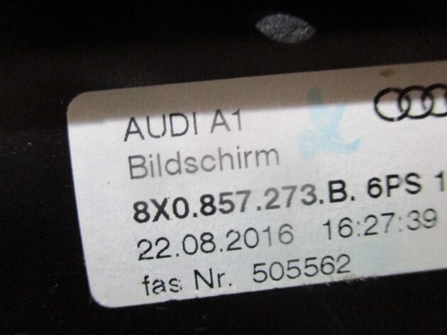 2016 GENUINE AUDI A1 8X MULTIFUNCTION FOLDING DISPLAY SCREEN 8X0857273B - Image 3