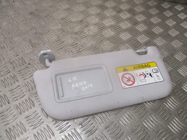 2017 GENUINE TOYOTA PRIUS FRONT LEFT PASSENGER SIDE SUNVISOR NSF - Image 3