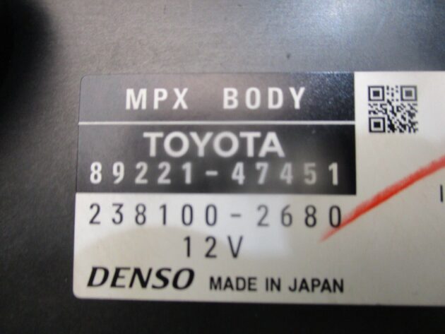 2017 GENUINE TOYOTA PRIUS BCM BODY CONTROL MODULE 89221-47451 82730-47530 - Image 2