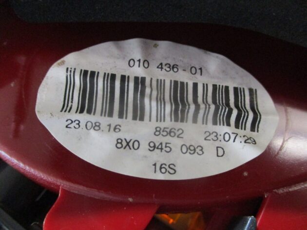 2016 GENUINE AUDI A1 8X 5DOOR REAR LEFT PASSENGER SIDE TAILLIGHT LAMP 8X0945093D - Image 3