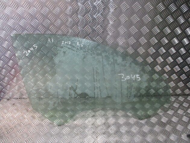 2012 GENUINE AUDI A3 8P FRONT RIGHT DRIVER SIDE WINDOW GLASS OSF - Image 2