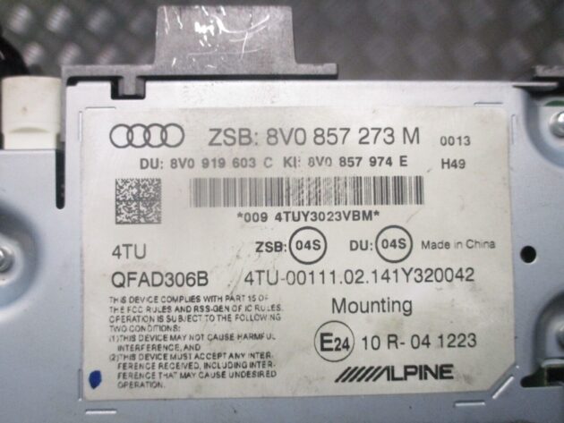2014 GENUINE AUDI A3 8V DISPLAY SCREEN SAT NAV MULTIMEDIA 8V0857273M - Image 2