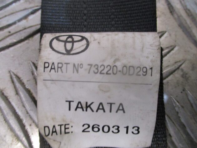2013 GENUINE TOYOTA YARIS 3DR FRONT LEFT PASSENGER SIDE SEAT BELT 73220-0D291 - Image 2