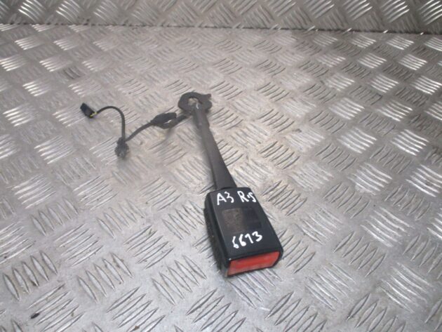 2014 AUDI A3 8V FRONT LEFT PASSENGER SIDE SEAT BELT BUCKLE STALK 8V0857755F OEM - Image 3