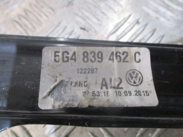 2016 GENUINE VW GOLF MK7 REAR RIGHT DRIVER SIDE WINDOW REGULATER 5G4839462C - Image 2