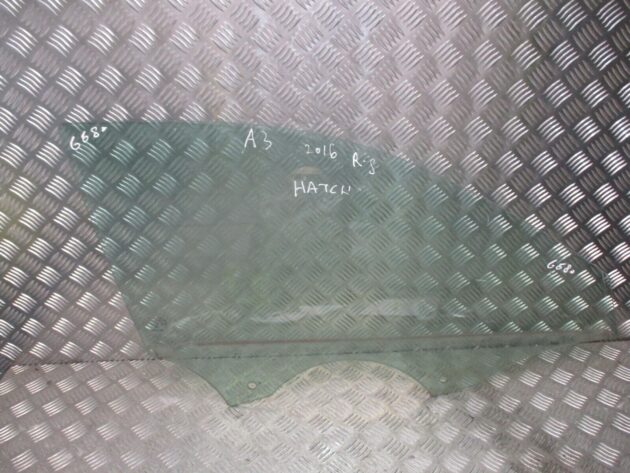 2016 GENUINE AUDI A3 HATCHBACK FRONT RIGHT DRIVER SIDE DOOR WINDOW GLASS OSF