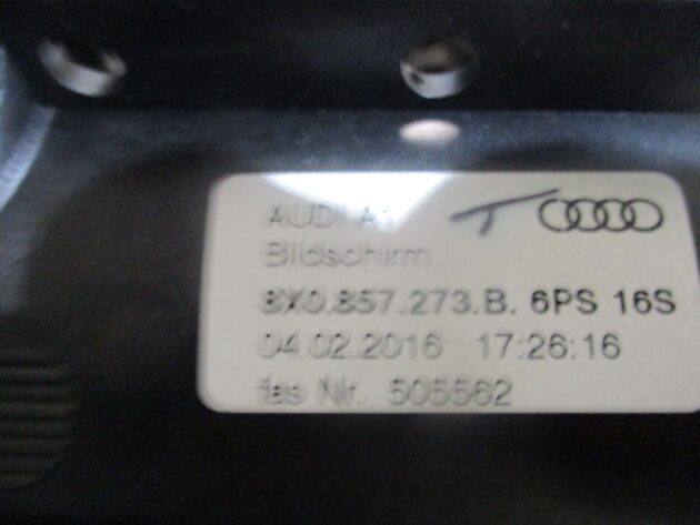 2016 GENUINE AUDI A1 8X DASHBOARD MULTIMEDIA DISPLAY MONITOR SCREEN 8X0857273B - Image 4