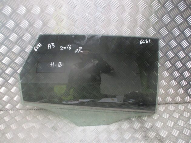 2016 GENUINE AUDI A3 HATCHBACK REAR RIGHT DRIVER SIDE DOOR WINDOW GLASS OSR - Image 3