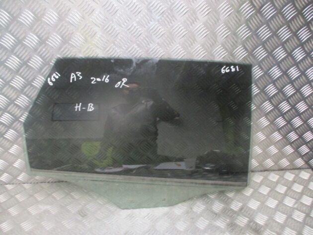 2016 GENUINE AUDI A3 HATCHBACK REAR RIGHT DRIVER SIDE DOOR WINDOW GLASS OSR - Image 4