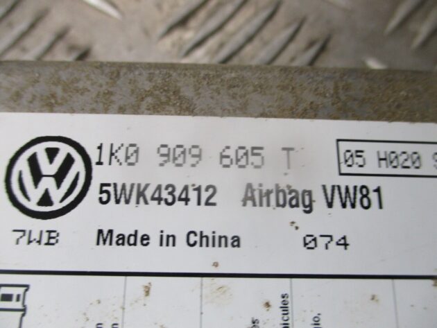 2012 GENUINE SKODA OCTAVIA SRS AIRBG ECU CONTROL MODULE 1K0909605T - Image 2