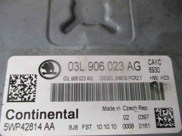 2012 GENUINE SKODA OCTAVIA ENGINE ECU CONTROL MODULE 03L906023AG - Image 2