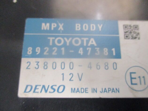 2012 GENUINE TOYOTA PRIUS BCM BODY CONTROL MODULE 89221-47381 82730-47520 - Image 2