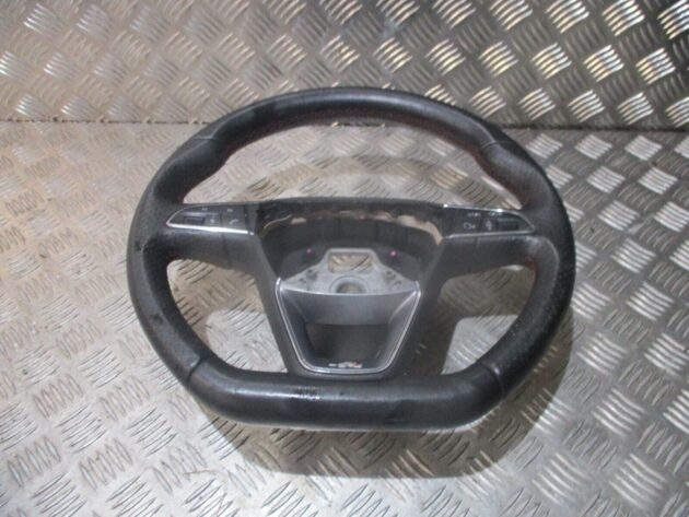 2016 GENUINE SEAT LEON FR MULTIFUNCTION STEERING WHEEL 5F0419091R - Image 4