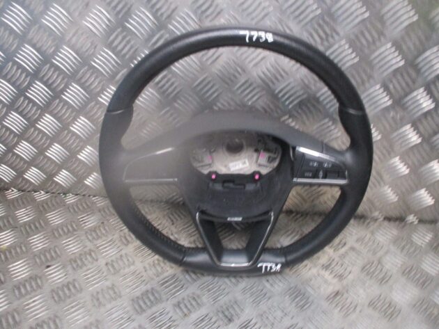 2018 GENUINE SEAT ARONA DRIVERS FRONT MULTIFUNCTION STEERING WHEEL 5F0419091AH - Image 2