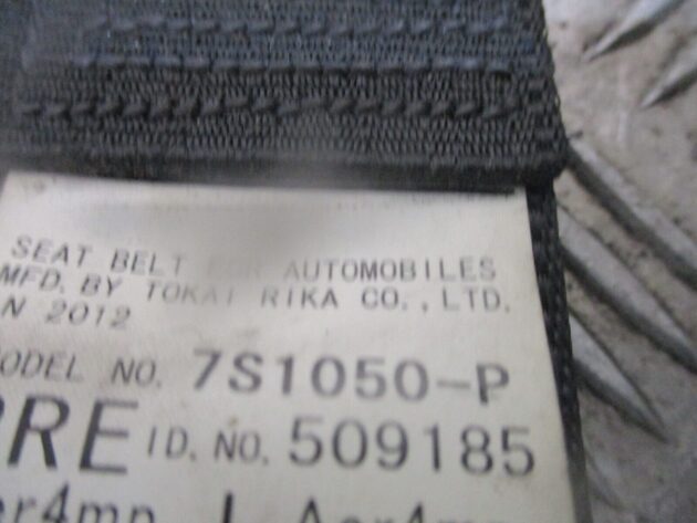 2012 GENUINE TOYOTA PRIUS 1.8 HYBRID FRONT RIGHT DRIVER SIDE SEAT BELT 7S1050-P - Image 3
