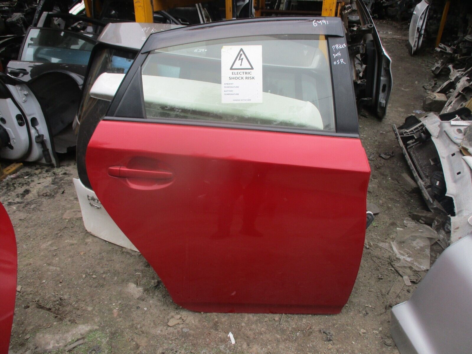 2015 GENUINE TOYOTA PRIUS REAR RIGHT DRIVER SIDE BARE SHELL DOOR - Image 3