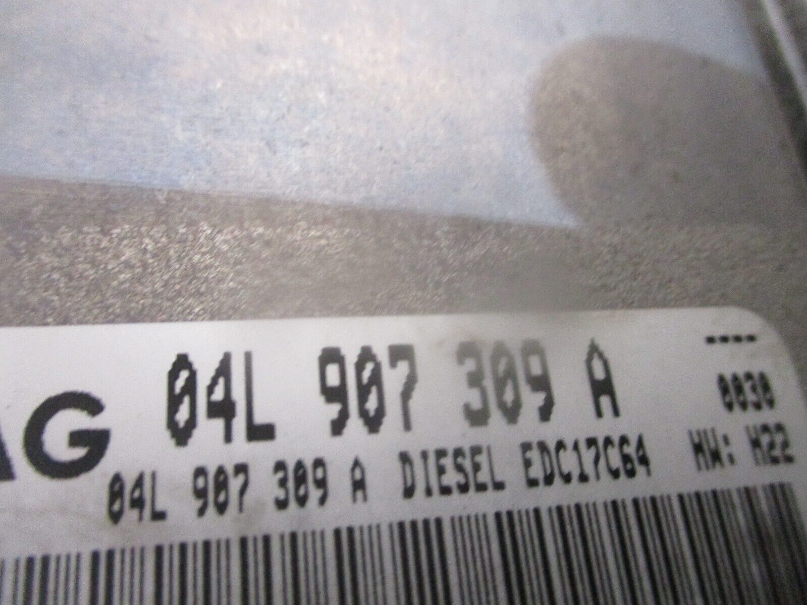 2014 GENUINE VW GOLF MK7 2.0 TDI ECU ENGINE CONTROL MODULE UNIT 04L907309A - Image 2