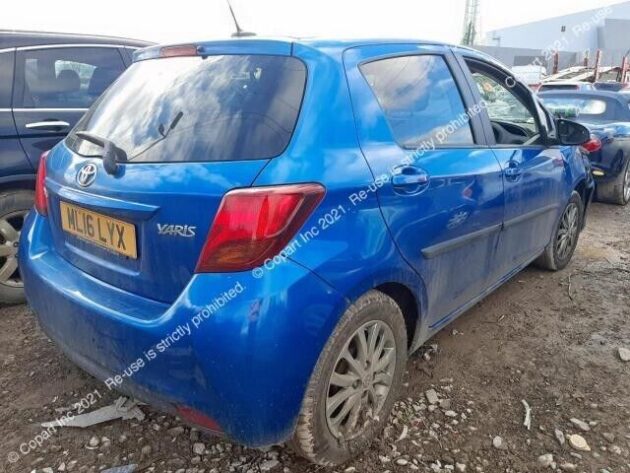 2016 TOYOTA YARIS ICON 1.4 VVTI PETROL MANUAL 5 DOOR HATCHBACK BREAKING ENGINE, - Image 2