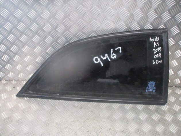 2016 GENUINE AUDI A1 REAR RIGHT DRIVER SIDE QUARTER WINDOW GLASS 8X3845300