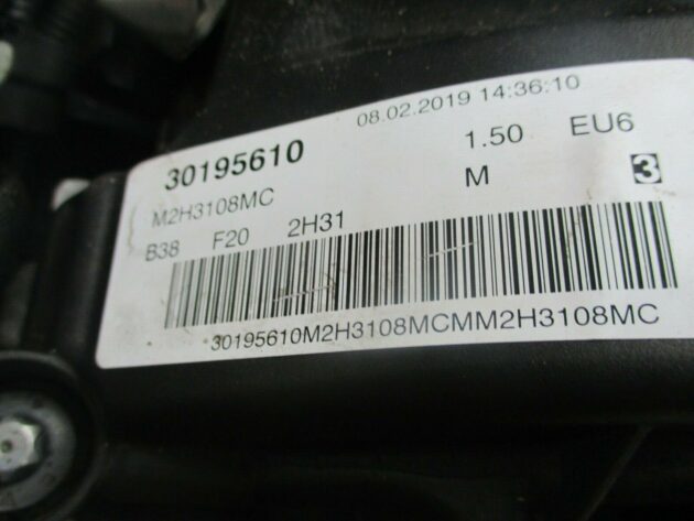 2019 2018 BMW 1 SERIES 1.5L PETROL B38F20 2H31 COMPLETE ENGINE 25256 LOW MLES - Image 9