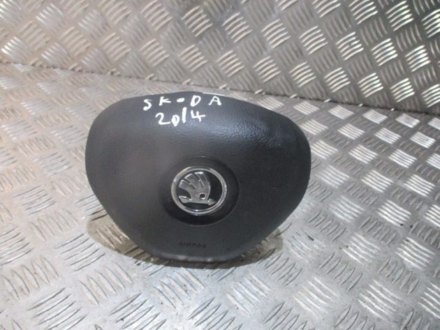 2014 GENUINE SKODA OCTAVIA DRIVER SIDE FRONT STEERING WHEEL AIR BG 5E0880201B