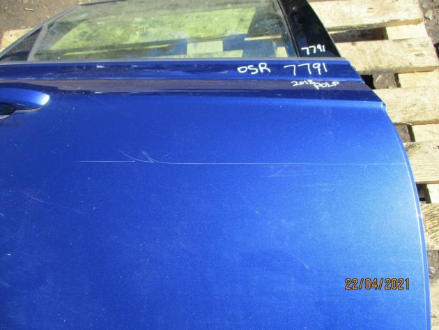 2018 GENUINE VW POLO 1.0 PETROL DRIVER SIDE REAR BARE SHELL DOOR OSR - Image 3