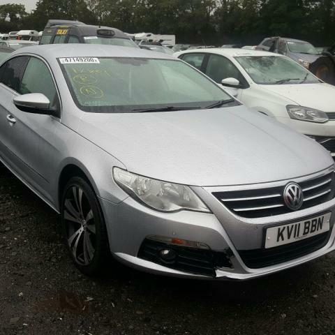 2011 VW PASSAT CC GT TDI 2.0 BLUEMOTION MANUAL ENGINE GEAR BOX DOOR AIRBG LIGHT