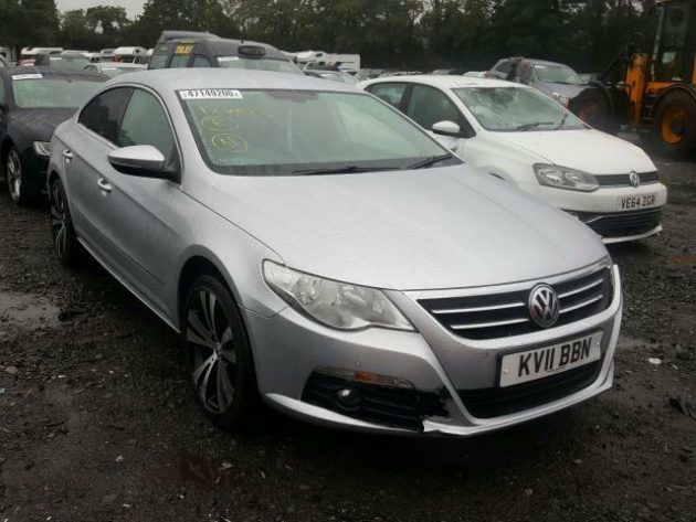 2011 VW PASSAT CC GT TDI 2.0 BLUEMOTION MANUAL ENGINE GEAR BOX DOOR AIRBG LIGHT