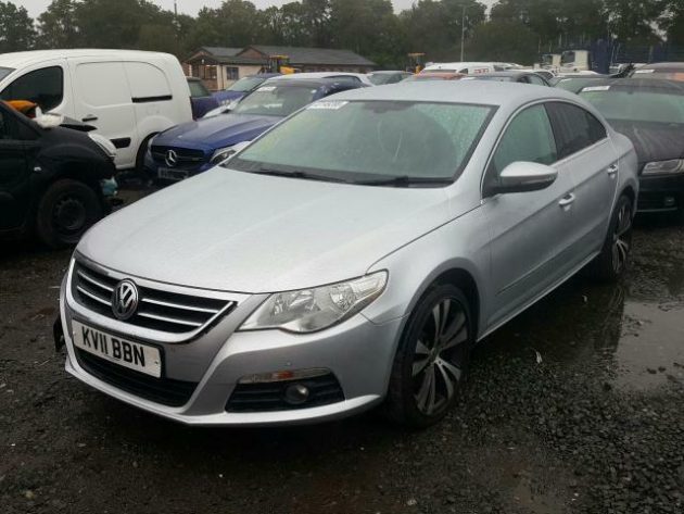 2011 VW PASSAT CC GT TDI 2.0 BLUEMOTION MANUAL ENGINE GEAR BOX DOOR AIRBG LIGHT - Image 2