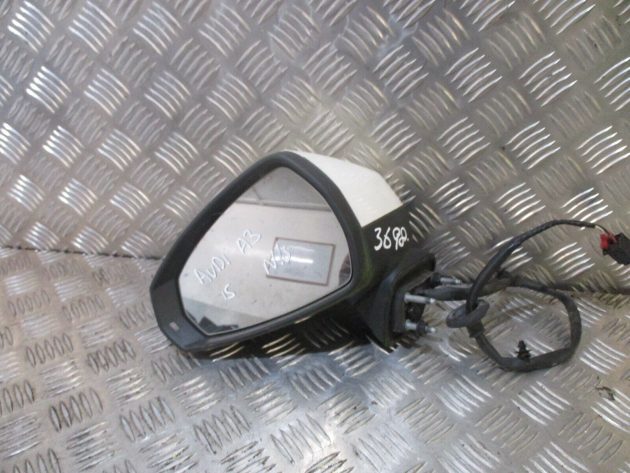 2015 GENUINE AUDI A3 PASSENGER LEFT HAND SIDE FRONT DOOR WING MIRROR 3 DOOR OEM - Image 4
