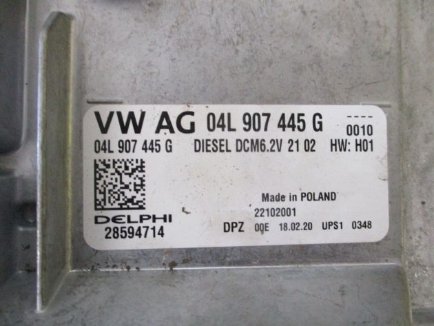 2018 SEAT ALTEA AUDI Q2 A3 SKODA KAROQ VW ECU ENGINE CONTROL UNIT OEM 04L907445G - Image 2