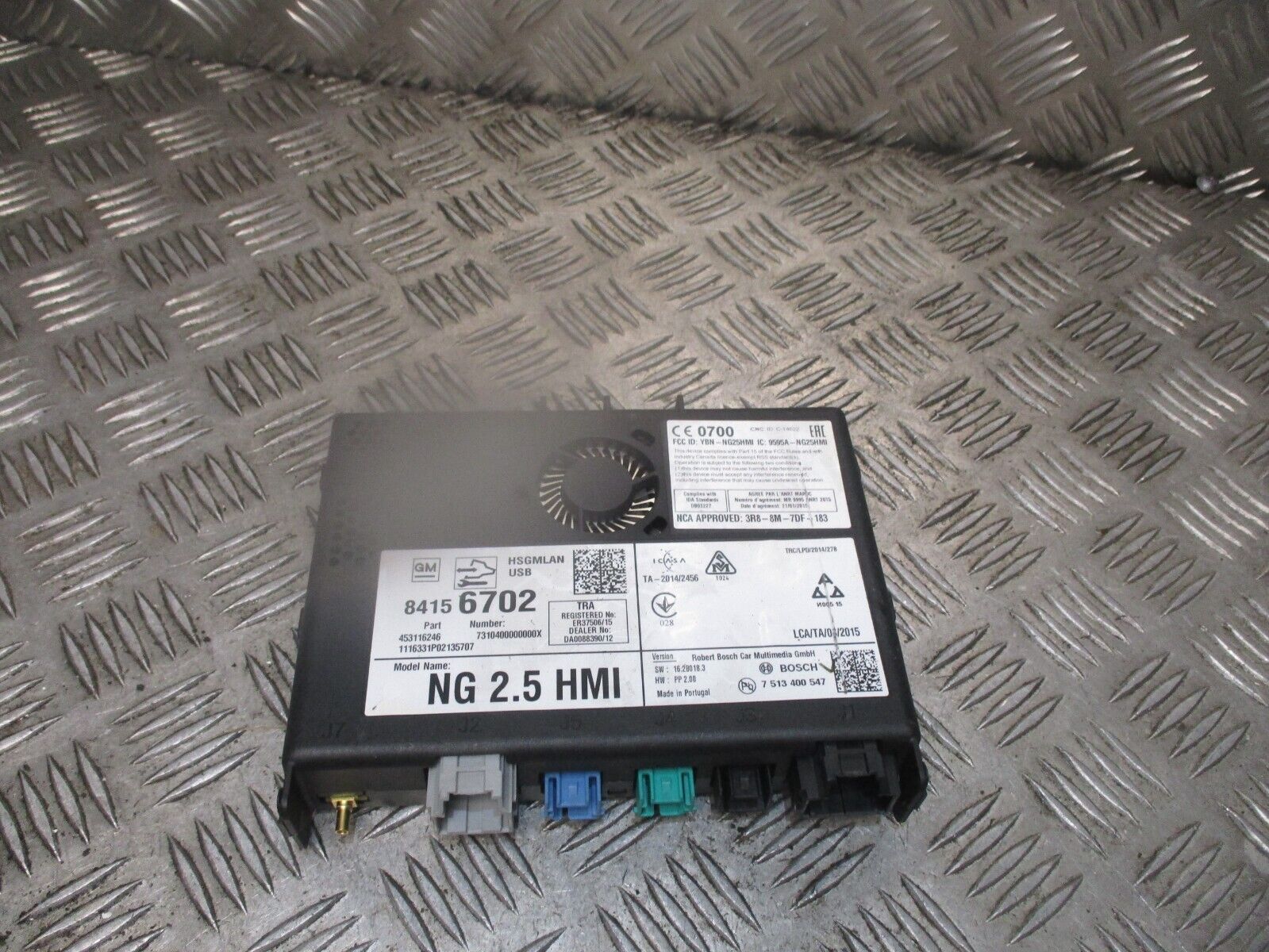 2015 GENUINE VAUXHALL ASTRA SAT NAV NAVIGATION CONTROL MODULE UNIT 84156702