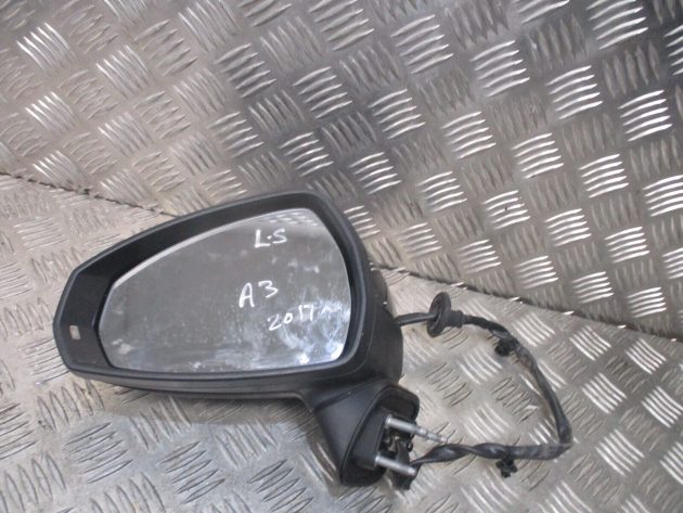 2017 GENUINE AUDI A3 8V PASSENGER LEFT SIDE FRONT ELECTRIC WING MIRROR E1021262