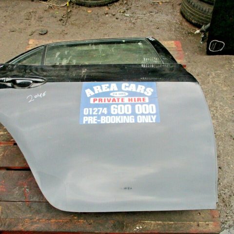 2012 TOYOTA AURIS REAR RIGHT DRIVER SIDE BARE SHELL DOOR IN GOOD CONDITION
