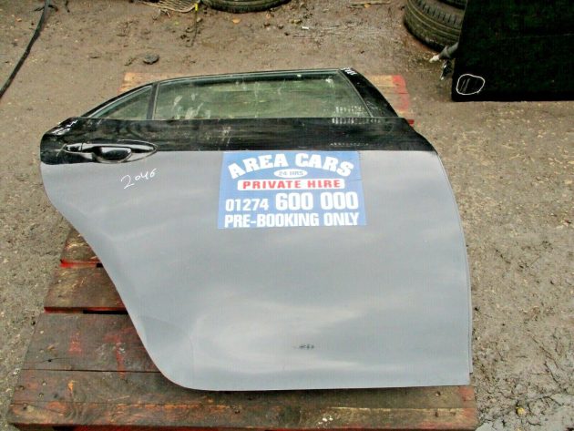 2012 TOYOTA AURIS REAR RIGHT DRIVER SIDE BARE SHELL DOOR IN GOOD CONDITION